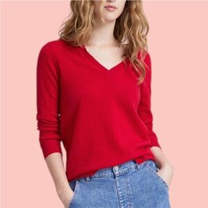 Red Cashmere Sweater